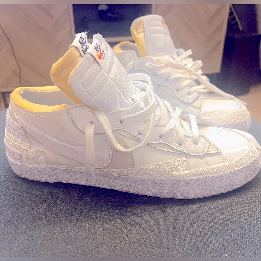 Men’s Nike Sacai x Blazer Low Pantent White M 12.5
